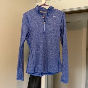 nike dri fit blue long sleeve